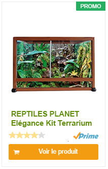 REPTILES PLANET Elégance Kit Terrarium en Aluminium pour Dragon d'Eau Texture Bois 120 x 50 x 90 cm